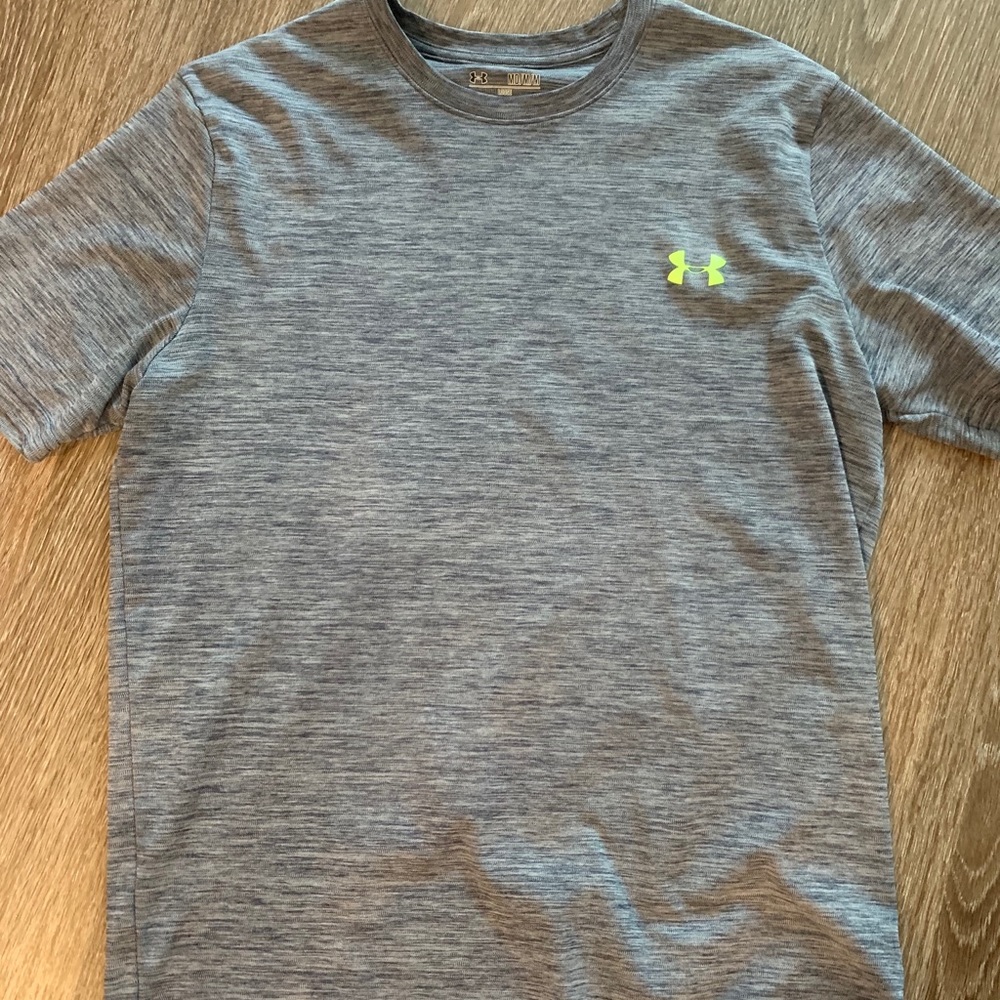 Under Armour - Gray and Neon Green - T Shirt